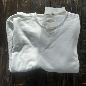 Sid Mashburn White French Terry Sweatshirt